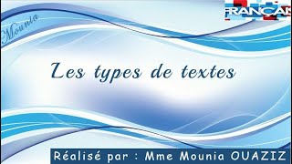 Les différents types de textes [upl. by Leonardi]