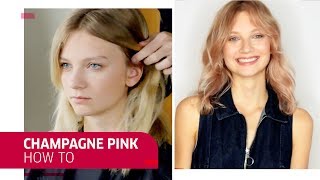 How to Create Champagne Pink Hair  Wella Professionals [upl. by Hpesoy752]