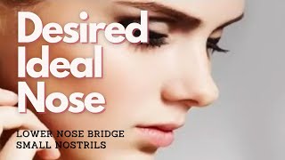 ❋ Desired Nose  Lower Nose Bridge  Small Nostrils  Rain Sounds [upl. by Wil]