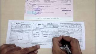 How to fill a DEPOSIT SLIP in English  Simplified [upl. by Reginnej]