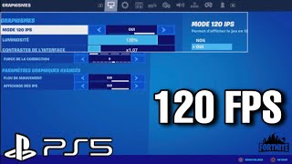 Tuto Comment activer le 120FPS sur FORTNITE PS5  Meilleure méthode [upl. by Nadabus]