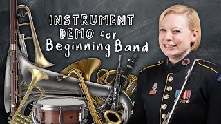 Instrument Demonstration for Beginning Band [upl. by Barthol557]