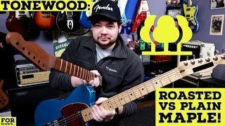 Warmoth Roasted Maple Neck VS Plain Maple Neck Whats The Tonal Difference [upl. by Cornew]