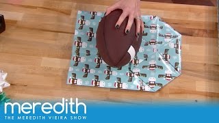 How To Wrap Oddly Shaped Gifts  The Meredith Vieira Show [upl. by Poler]