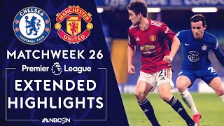 Chelsea v Manchester United  PREMIER LEAGUE HIGHLIGHTS  2282021  NBC Sports [upl. by Epilef198]