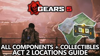 Gears 5  All Components amp Collectibles Locations Guide  Act 2 [upl. by Shama333]