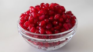 How to Seed a Pomegranate  Cooking Tips amp Recipes [upl. by Juanne536]