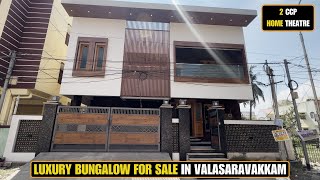 ID 2020  New Luxury Bungalow Sale In Valasaravakkam  CMDA  5 BHK  North Facing [upl. by Diego]