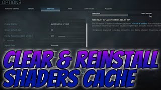 How To Clear amp Reinstall Shaders Cache In Call Of Duty Modern Warfare Tutorial  FIX COD Issues [upl. by Anij]