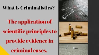 Criminalistics vs Forensic Science [upl. by Oehsen]