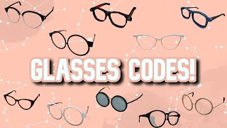 CODES FOR 30 CUTE GLASSES ROBLOX BLOXBURG AND BROOKHAVEN [upl. by Ulah]