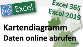 Kartendiagramm und Datentyp Geografie  Power Query  Bundesländer  Excel [upl. by Eirrotal]