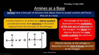 AQA 311 Amines REVISION [upl. by Eitac]