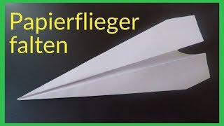 Origami  Wie bastelt man einen Papierflieger [upl. by Massimiliano]