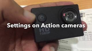 Setting up full HD sports action Camera 1080p [upl. by Peacock696]