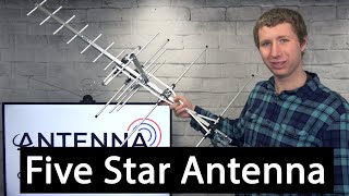 Five Star 200 mile IndoorOutdoor Yagi HD TV Antenna Review [upl. by Nuncia414]