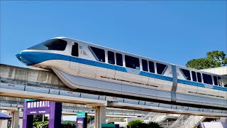 Magic Kingdom Express Monorail Complete Ride Experience in 4K  Walt Disney World Florida April 2021 [upl. by Ailemaj]