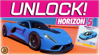 HOW TO GET the HENNESSEY VENOM F5 in Forza Horizon 5 Update 10 [upl. by Klapp361]