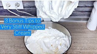 STABILIZED WHIPPED CREAM WITHOUT GELATIN [upl. by Nylknarf]