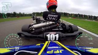 Onboard Gold Kart Rotax Max Senior  GK4 3 Genk Race 1 [upl. by Werdnael]