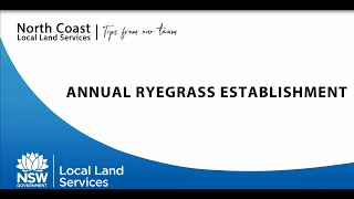 Tips from our Team  Establishing Annual Ryegrass Best Practice [upl. by Sprung]