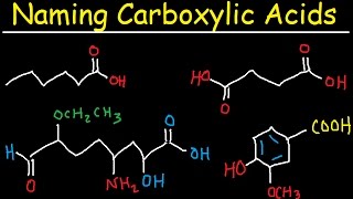 Naming Carboxylic Acids  IUPAC Nomenclature  Organic Chemistry [upl. by Leahkim]