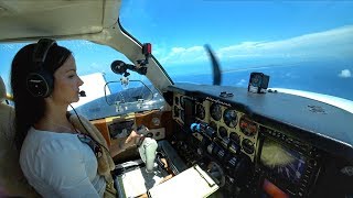 THE CALM BEFORE THE STORM  Baron Flight to Freeport Bahamas [upl. by Miah783]