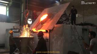 induction furnace in foundry [upl. by Pritchard999]