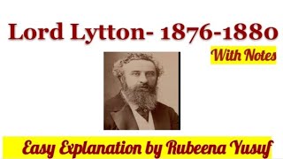 Lord Lytton I  Vernacular Press Act  Royal Titles Act  Easy Explanation [upl. by Karlyn593]