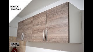 COMO HACER MUEBLE ALACENA PARA COCINA  PROYECTO MUEBLE [upl. by Etaner]