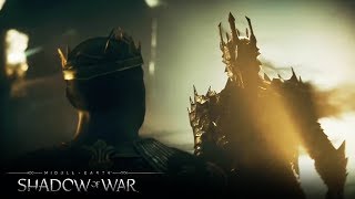 SHADOW OF WAR  All Nazgul Visions and Origins RingwraithsWitch King [upl. by Haneekas]