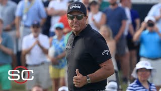 Phil Mickelson leads the 2021 PGA Championship after Round 3  SportsCenter [upl. by Duntson632]