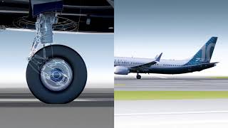 How the 737 MAX 10 landing gear works [upl. by Aicekan]