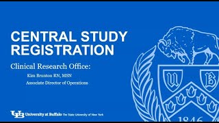 CTSI Open Research Office Central Study Registration [upl. by Tugman]