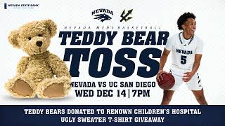 Nevada Mens Basketball Teddy Bear Toss [upl. by Zea]