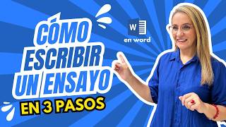 Redacta un Ensayo en 3 sencillos pasos [upl. by Arimaj]