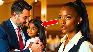 Waitress Brings Her Daughter to Work and She Runs to Hug the Millionaire at Table Calling Him quotDadquot [upl. by Eriuqs]