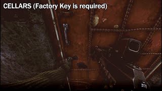 Factory Cellars Exit Location With Map  Escape From Tarkov [upl. by Colson]