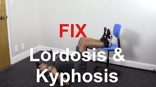 How to fix lordosis and kyphosis together [upl. by Suinotna]