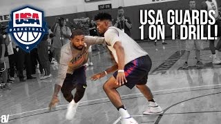 USA Basketball 1 on 1 Kyrie Jimmy DLo amp More Go AT IT Team USA Guards Go Head To Head [upl. by Adivad652]