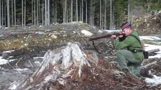 1800 Pattern Baker Rifle Loading and Firing [upl. by Newbill]