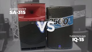 Turbosound IQ15 vs Audiocenter SA315 Audio Performance Comparison [upl. by Awad139]