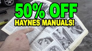 50 Off Haynes Manuals [upl. by Ahtinak]