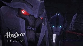 Transformers Prime Where Are We Megatronous  Transformers Official [upl. by Tiny]