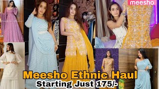 Meesho Ethnic Haul  Starting Just 175SuitsGown  Mansi Sharma [upl. by Aneleiram]