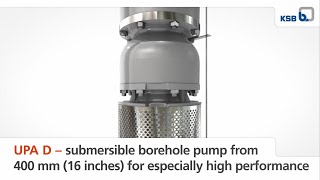 UPAD – submersible borehole pump for especially high performance [upl. by Sergeant516]