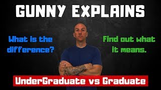 Undergraduate vs Graduate Explained  College Terminology [upl. by Bonaparte985]