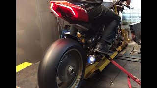 Ducati Panigale V4R Dyno run [upl. by Macknair]