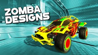 10 Amazing Zomba Designs in Rocket League [upl. by Nuahsyt730]