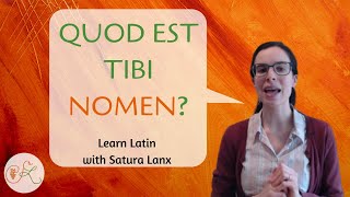 Spoken Latin  How to speak Latin  quotWhats your namequot [upl. by Abercromby]